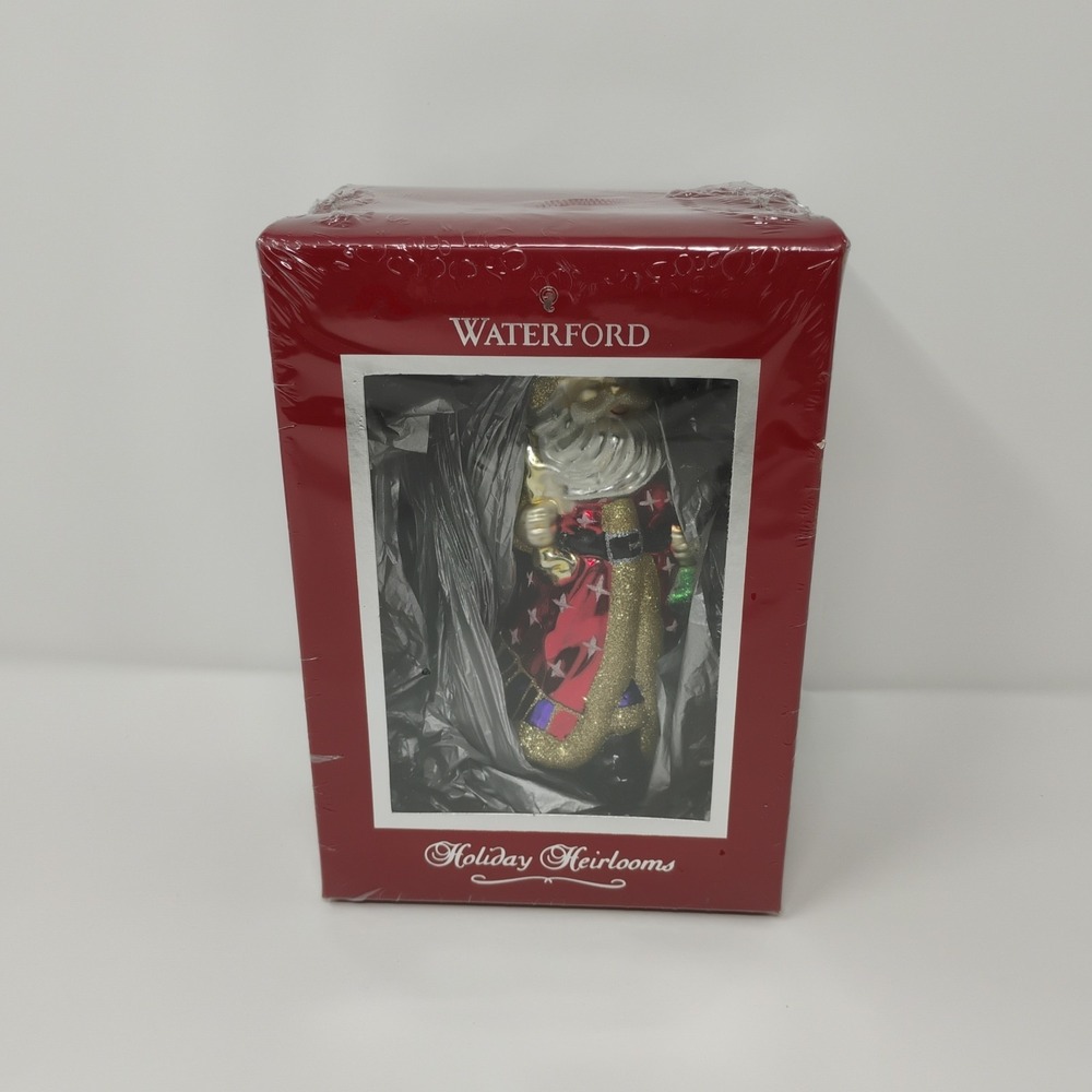 Waterford‎ Holiday Heirlooms Father Christmas Ornament SEALED - Box Has Wear